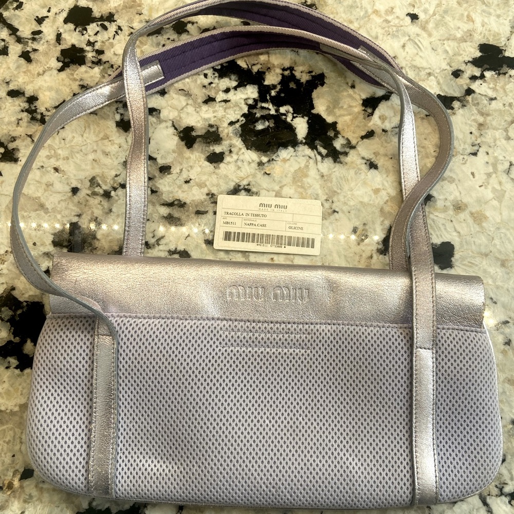 MIU MIU PURSE - TRACOLLA TESSUTO NAPPA CASE